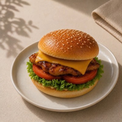 Burger Bò băm xốt Tiêu gừng