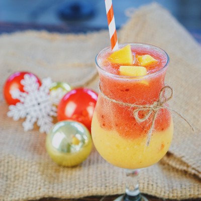 Christmas bokeh smoothie